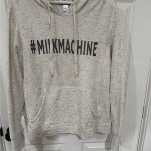 Maternity Nursing Gray Graphic Hoodie Sweater